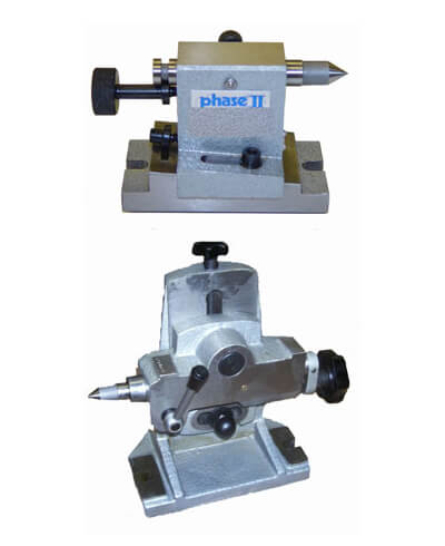 Rotary table tailstocks, collet indexer tailstocks, indexing table tailstock